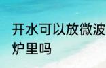 开水可以放微波炉里吗 开水能放微波炉里吗