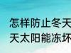 怎样防止冬天太阳能冻坏 如何防止冬天太阳能冻坏