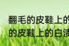 翻毛的皮鞋上的白渍怎么擦干净 翻毛的皮鞋上的白渍如何擦干净