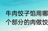 牛肉饺子馅用哪个部位的牛肉 牛的那个部分的肉做饺子馅比较好吃